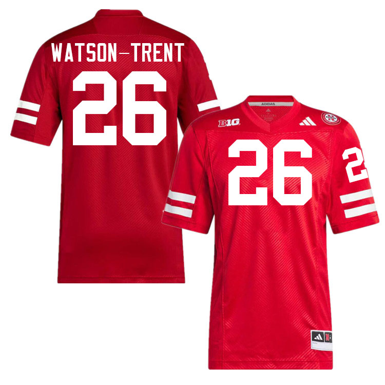 Nebraska Cornhuskers #26 Marques Watson-Trent College Football Jerseys Stitched-Scarlet Nebraska Cornhuskers #26 Marques Watson-Trent College Football Jerseys Stitched-Scarlet